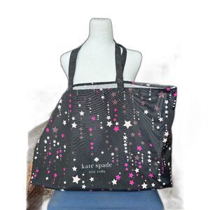 Kate Spade Oversized Carry Bag Tote Travel Shopping Fabric